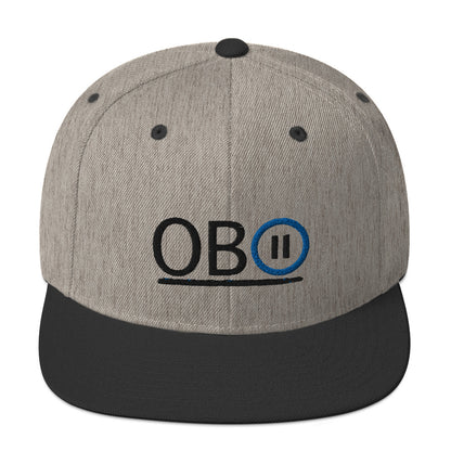 OB Pause Classic Snapback Hat - Heather and Black