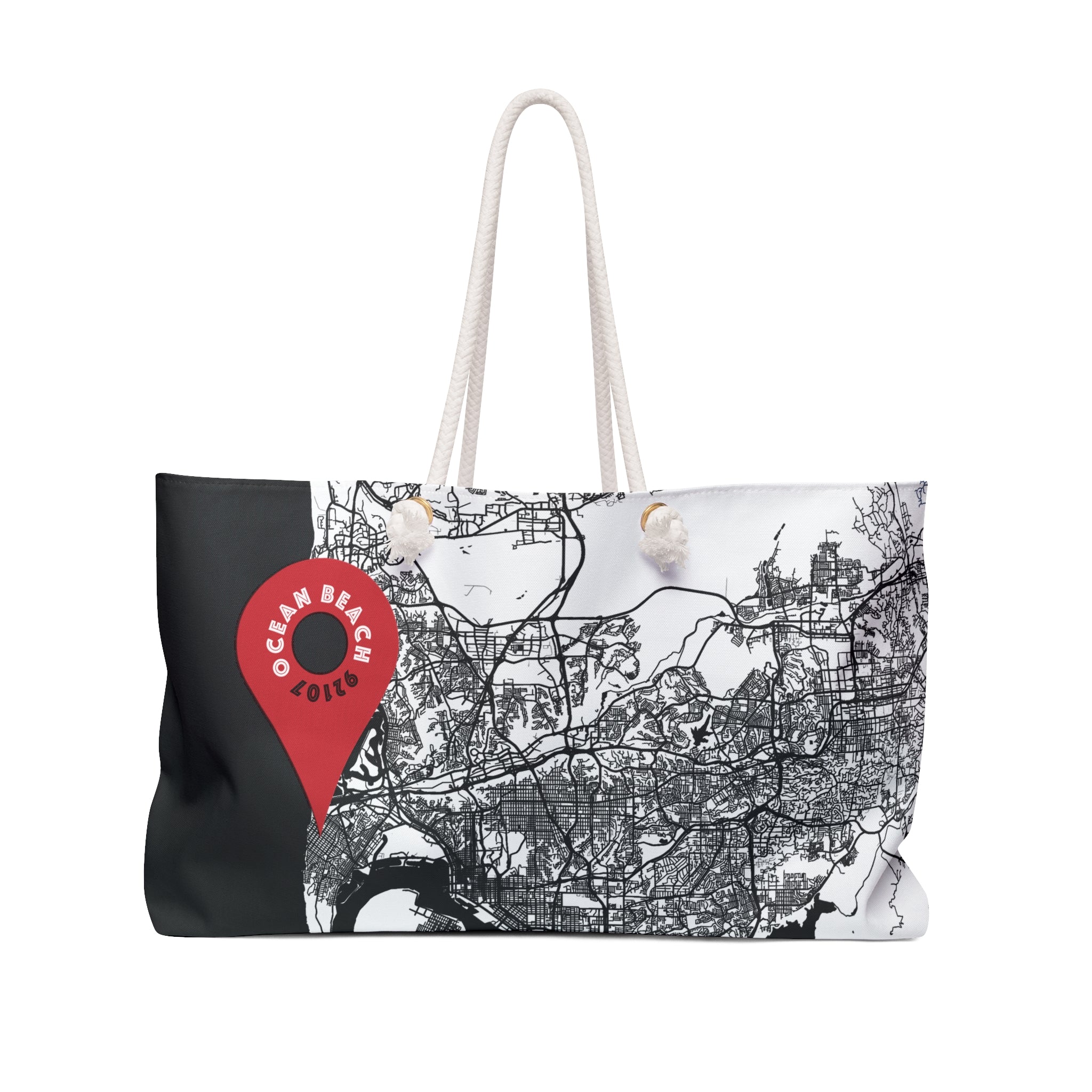 Ob Map OB Map Weekender Bag: Navigate Ocean Beach in Style – Surf Check Alley
